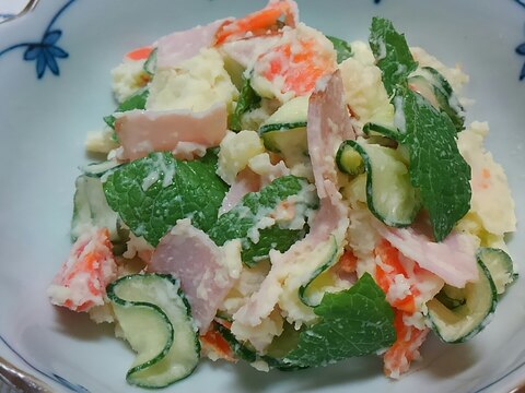 さっぱり ミント入りポテトサラダ レシピ 作り方 By ミニー7015 楽天レシピ さっぱり ミント入りポテトサラダ レシピ 作り方 By ミニー7015 楽天レシピ